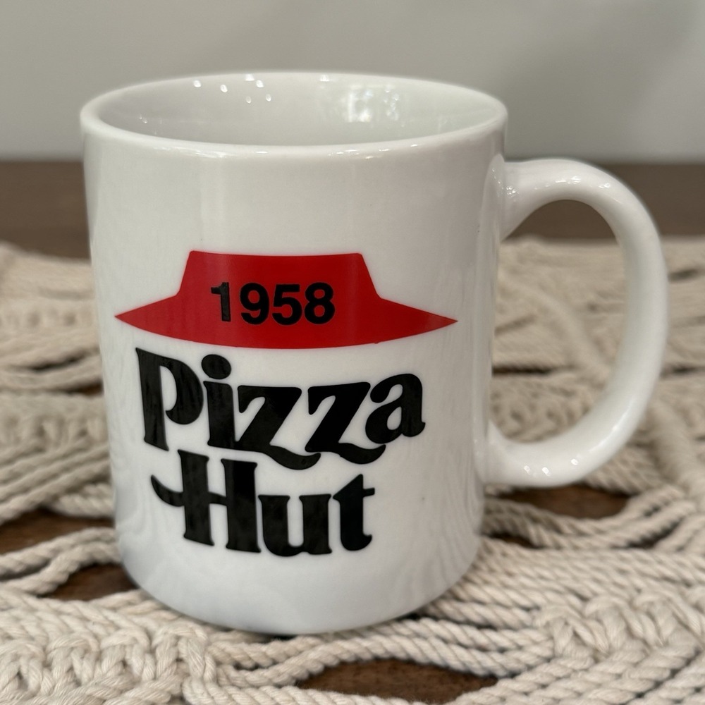 Vintage Pizza Hut Mug 1958 Coffee Tea Cup Retro Restaurant Advertisement